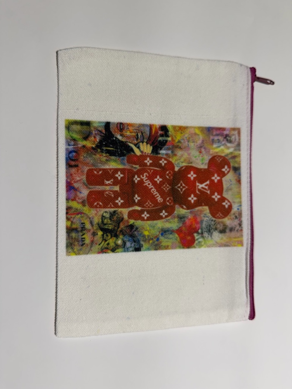 Bear brick designer zip pouch
